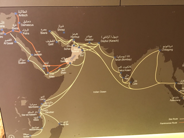 Trade routes from Salalah
